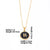 Simple Style Round Letter Stainless Steel Plating Inlay Shell Gold Plated Pendant Necklace