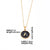 Simple Style Round Letter Stainless Steel Plating Inlay Shell Gold Plated Pendant Necklace