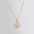 Simple Style Round Letter Titanium Steel Pendant Necklace Polishing Gold Plated Shell Stainless Steel Necklaces