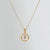 Simple Style Round Letter Titanium Steel Pendant Necklace Polishing Gold Plated Shell Stainless Steel Necklaces