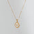 Simple Style Round Letter Titanium Steel Pendant Necklace Polishing Gold Plated Shell Stainless Steel Necklaces