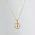 Simple Style Round Letter Titanium Steel Pendant Necklace Polishing Gold Plated Shell Stainless Steel Necklaces