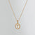 Simple Style Round Letter Titanium Steel Pendant Necklace Polishing Gold Plated Shell Stainless Steel Necklaces