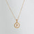 Simple Style Round Letter Titanium Steel Pendant Necklace Polishing Gold Plated Shell Stainless Steel Necklaces