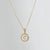 Simple Style Round Letter Titanium Steel Pendant Necklace Polishing Gold Plated Shell Stainless Steel Necklaces