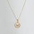 Simple Style Round Letter Titanium Steel Pendant Necklace Polishing Gold Plated Shell Stainless Steel Necklaces