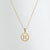 Simple Style Round Letter Titanium Steel Pendant Necklace Polishing Gold Plated Shell Stainless Steel Necklaces