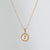 Simple Style Round Letter Titanium Steel Pendant Necklace Polishing Gold Plated Shell Stainless Steel Necklaces