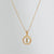 Simple Style Round Letter Titanium Steel Pendant Necklace Polishing Gold Plated Shell Stainless Steel Necklaces