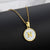 Simple Style Round Letter Titanium Steel Plating Necklace