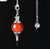 Minimalist Round Natural Stone Crystal Polishing Unisex Spirit Pendulum