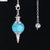 Minimalist Round Natural Stone Crystal Polishing Unisex Spirit Pendulum