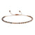 Simple Style Round Natural Stone Knitting Drawstring Bracelets