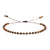 Simple Style Round Natural Stone Knitting Drawstring Bracelets