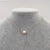 Simple Style Round Pearl Titanium Steel Necklace