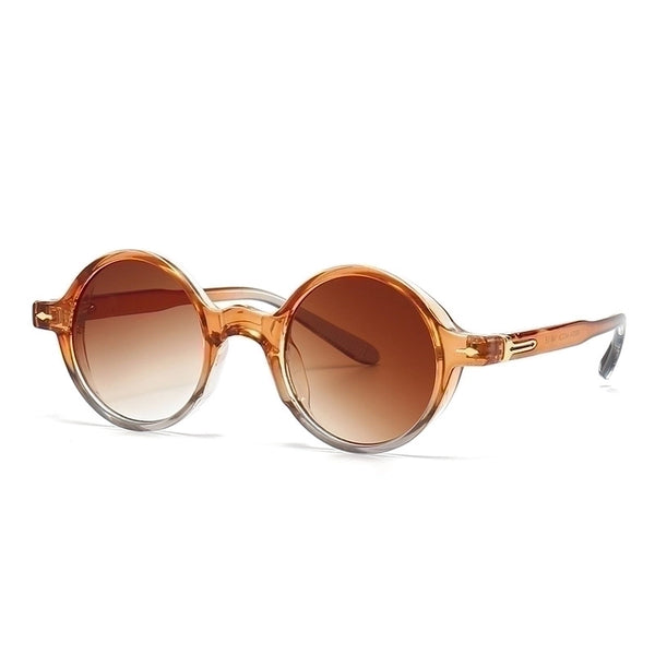 Simple Style Round Resin Round Frame Full Frame Women's Sunglasses