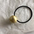 Simple Style Round Solid Color Alloy Plating Hair Tie