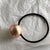 Simple Style Round Solid Color Alloy Plating Hair Tie