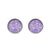 Simple Style Round Stainless Steel Gem Earrings Ear Studs