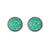 Simple Style Round Stainless Steel Gem Earrings Ear Studs