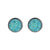 Simple Style Round Stainless Steel Gem Earrings Ear Studs