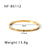 Simple Style Round Stainless Steel Inlay Zircon Bangle