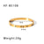 Simple Style Round Stainless Steel Inlay Zircon Bangle