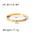 Simple Style Round Stainless Steel Inlay Zircon Bangle