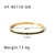 Simple Style Round Stainless Steel Inlay Zircon Bangle