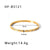 Simple Style Round Stainless Steel Inlay Zircon Bangle