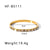 Simple Style Round Stainless Steel Inlay Zircon Bangle