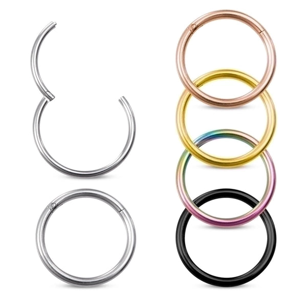 Minimalist Round Stainless Steel Plating Nose Ring