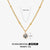 Simple Style Round Stainless Steel Titanium Steel Plating Inlay Birthstone 18k Gold Plated Pendant Necklace