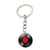 Simple Style Round Stainless Steel Unisex Bag Pendant Keychain