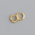 Simple Style Round Sterling Silver Polishing Earrings 1 Pair