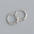 Simple Style Round Sterling Silver Polishing Earrings 1 Pair