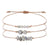 Simple Style Round Stone Copper Braid Bracelets