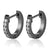 Simple Style Round Titanium Steel Artificial Rhinestones Earrings 1 Pair