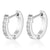 Simple Style Round Titanium Steel Artificial Rhinestones Earrings 1 Pair