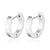 Simple Style Round Titanium Steel Artificial Rhinestones Earrings 1 Pair