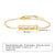 Simple Style Round Titanium Steel Inlay Rhinestones 18k Gold Plated Bracelets