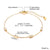 Simple Style Round Titanium Steel Inlay Rhinestones 18k Gold Plated Bracelets