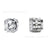 Simple Style Round Titanium Steel Inlay Zircon Ear Clips 1 Piece