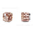 Simple Style Round Titanium Steel Inlay Zircon Ear Clips 1 Piece