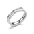 Simple Style Round Titanium Steel Inlay Zircon Rings