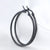 Simple Style Round Titanium Steel Plating Earrings 1 Pair