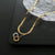 Minimalist Round Titanium Steel Titanium Steel 18K Gold Plated Gold Plated Silver Plated Plating Pendant Necklace