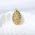 Simple Style Round Zircon Copper Wholesale Charms Jewelry Accessories