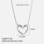 Simple Style Shiny Heart Shape Stainless Steel Polishing Plating 18k Gold Plated Pendant Necklace