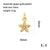 Simple Style Shiny Leaves Rose Flower Copper Plating Inlay Zircon 18k Gold Plated Charms